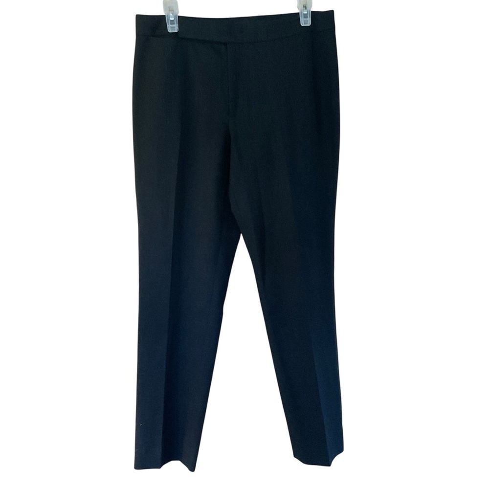 Ralph Lauren Black Wool Blend Straight Leg Dress Pants Size 8